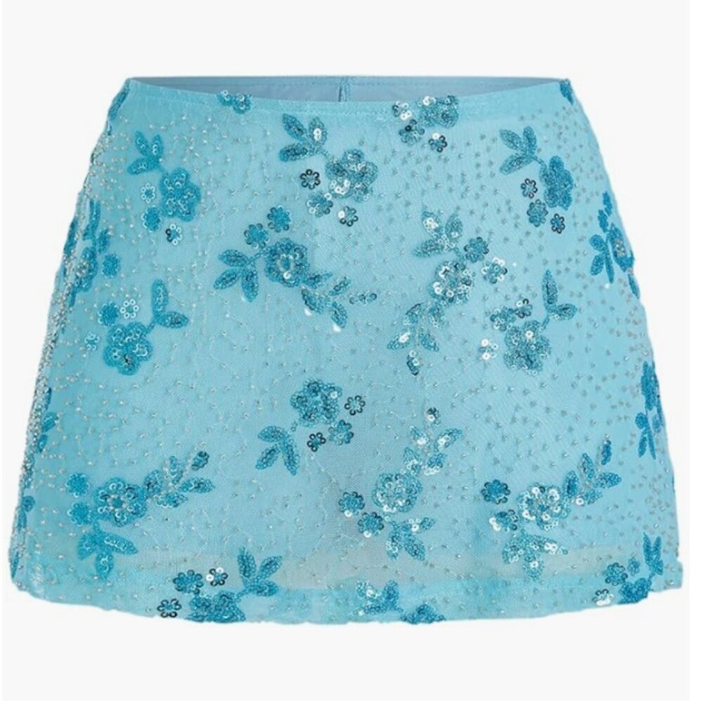 NWT Women's Sequin Skirt/Skort Size Large - Picture 1 of 6